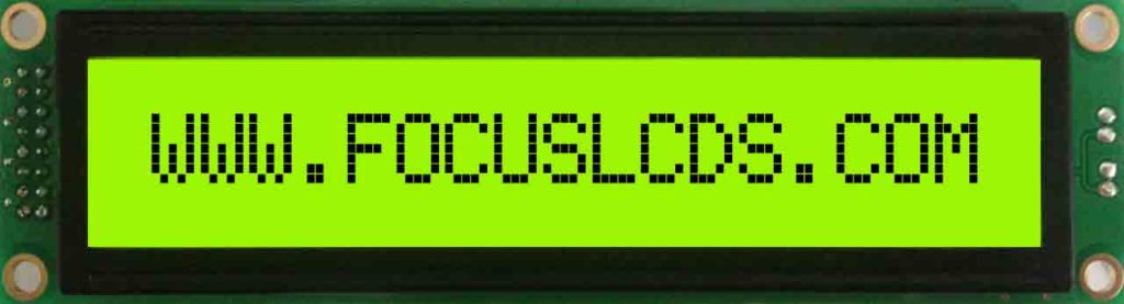 Transflective character LCD