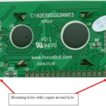LCD Mounting Holes